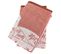 Lot De 2 Torchons De Cuisine Pur Coton 50x50 Cm Grilluxe Rose