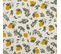 Plaid à Franges Coton 120x150cm Collection Limone Motifs Citrons Jaune