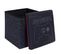 Pouf Pliable 100% Polyester 38x38x38 Cm Collection Game Noir