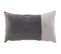 Coussin Bicolore Liseré Doré 30x50 Cm Collection Ultima Gris