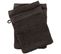 Lot De 2 Gants De Toilette Coton 550g/m2 Collection Naïa Marron Café