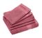 Parure De Bain Coton 550g/m2 Collection Naïa Par Lot De 5 Rose Bois De Rose