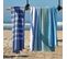 Drap De Plage 100x180 Cm Nid D'abeille Collection Noto Marron Roble