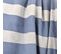 Drap De Plage 100x180 Cm Pur Coton Collection Catane Rayures Bleu Marine