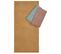 Lot De 2 Serviettes Invité Coton 33x50cm Vivid Marron Terre Cuite