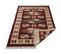 Tapis Réversible Plat Kilim Avec Franges Berbère Imlil Rouge 70x140