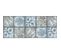 Tapis Bleu Carreaux De Ciment Design Pour Cuisine Falkirk Bleu 50x120