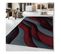 Tapis Effet Courbe Moderne Pour Salon Chouette Rouge 240x340