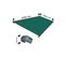 Store Banne Coffre Protect 2 Smart Gris 5x3,5m Motorisé + Capteur Vent - Toile Verte