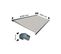 Store Banne Coffre Protect 2 Smart Gris 5x3,5m Motorisé + Capteur Vent - Toile Grise Rayée