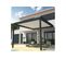 Pergola Bioclimatique Cocoon Mixte Gris Anthracite / Blanc 4,00x4,088m Verin + LED