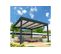 Pergola Isotoit® Modern Îlot Gris Anthracite 3,78x4,00m