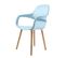 Fauteuil Avec Accoudoirs Italia Bleu Gasoline