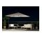 Parasol LED Déporté Carré 3x3m Écru Solenzara LED