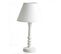 Lampe Bois - H. 36 Cm - Blanc