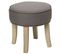 Tabouret Adriel - Lin - Gris