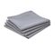 4 Serviettes De Table En Coton - Gris