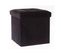 Pouf Velour Leandre - Pliant - Noir