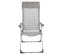 Fauteuil Relax De Jardin Pliant Aloe - 5 Positions - Gris