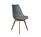 Chaise Scandinave Avec Cousin - H. 83 Cm - Gris