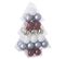 Kit Décoration Pour Sapin De Noël - 34 Pièces - Or, Blanc Et Argent