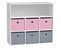 Meuble De Rangement Enfant 6 Cases Girl - 76 X H. 70 Cm - Rose