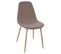 Lot De 4 - Chaise Design Scandinave Roka - Taupe