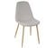 Chaise Design Scandinave Roka - Gris Clair