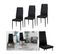 Lot De 6 Chaises Romane Noires Pour Salle à Manger