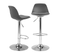 Lot De 2 Tabourets De Bar Karl Design Gris