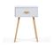 Lot De 2 Tables De Chevet Eiya Scandinaves En Bois Blanc