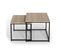 Lot De 2 Tables Basses Gigognes Detroit 40/45 Design Industriel