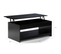 Table Basse Rectangulaire Plateau Relevable Soa Bois Noir