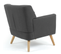 Fauteuil Scandinave Liv En Tissu Gris Anthracite