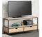 Meuble TV 113 Cm Detroit 2 Tiroirs Design Industriel