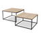 Lot De 2 Tables Basses Gigognes Detroit 60/70 Design Industriel