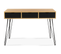 Bureau 3 Tiroirs Vintage Noemi Bois Pied Épingle