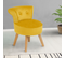 Fauteuil Crapaud En Velours Jaune