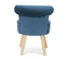 Fauteuil Crapaud En Velours Bleu