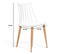 Lot De 4 Chaises Lily Blanches Pour Salle à Manger