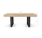 Table à Manger Extensible Rectangle Phoenix 6-10 Personnes Bois Et Noir 160-200 Cm