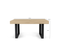 Table à Manger Extensible Rectangle Phoenix 6-10 Personnes Bois Et Noir 160-200 Cm