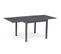 Salon De Jardin Poly Extensible Table 90-180 Cm Et 8 Chaises Gris Foncé