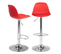 Lot De 2 Tabourets De Bar Karl Design Rouge