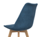 Lot De 4 Chaises Scandinaves Sara En Velours Bleu Canard