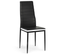 Lot De 4 Chaises Romane Noires Bandeau Blanc Pour Salle à Manger