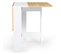 Table Console Pliable Edi 2-4 Personnes Bois Blanc Plateau Façon Hêtre 103 X 76 Cm