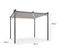 Pergola Édition Spéciale Toit Rétractable 3x4 M Et 4 Stores Taupe