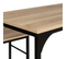 Ensemble Table Haute De Bar Detroit 100 Cm Et 2 Tabourets Design Industriel