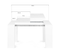 Table Console Extensible Orlando 6 Personnes 140 Cm Bois Blanc